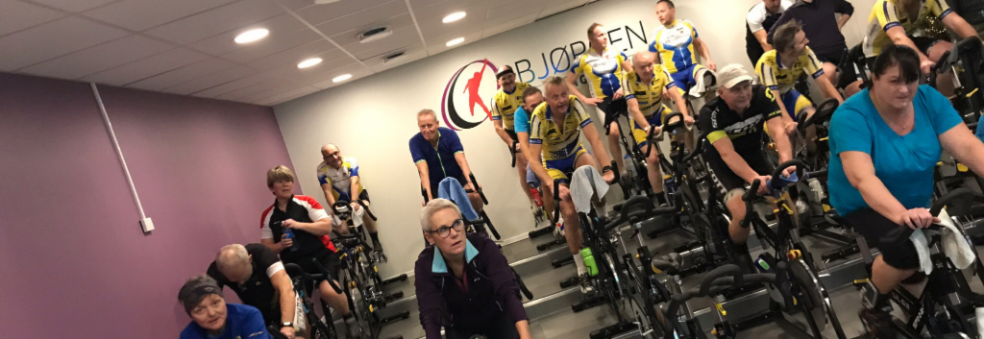 Klubbspinning på Bjørgen treningssenter